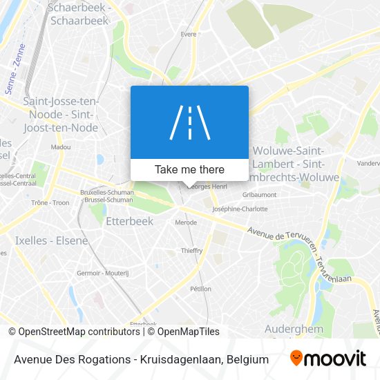 Avenue Des Rogations - Kruisdagenlaan plan