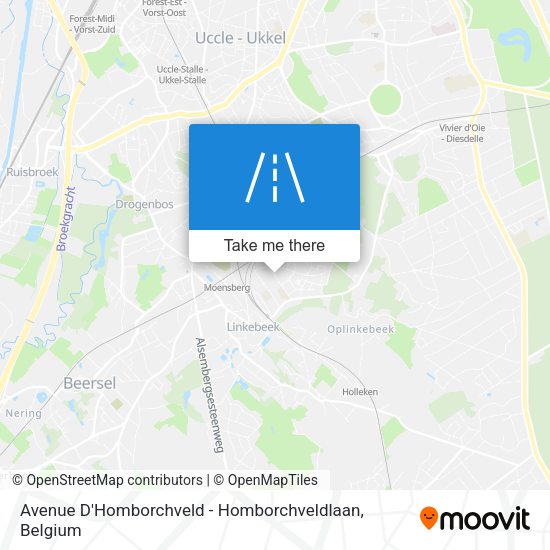 Avenue D'Homborchveld - Homborchveldlaan map