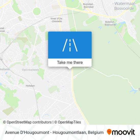 Avenue D'Hougoumont - Hougoumontlaan map