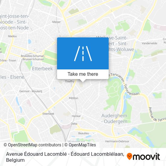 Avenue Édouard Lacomblé - Édouard Lacomblélaan map