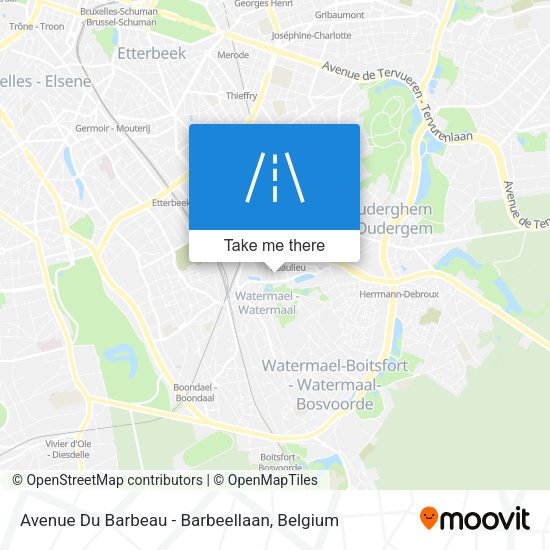 Avenue Du Barbeau - Barbeellaan plan