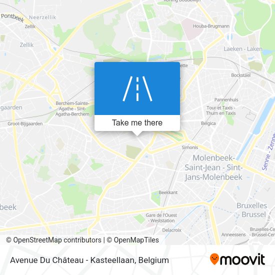 Avenue Du Château - Kasteellaan plan