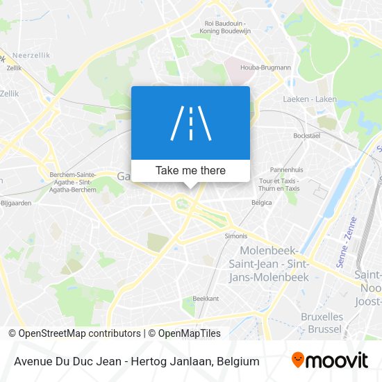 Avenue Du Duc Jean - Hertog Janlaan map