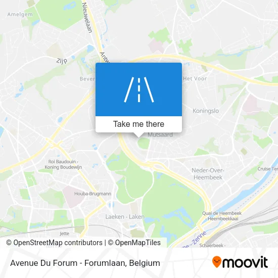 Avenue Du Forum - Forumlaan map