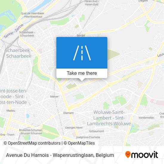 Avenue Du Harnois - Wapenrustinglaan plan