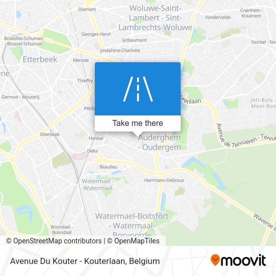 Avenue Du Kouter - Kouterlaan plan