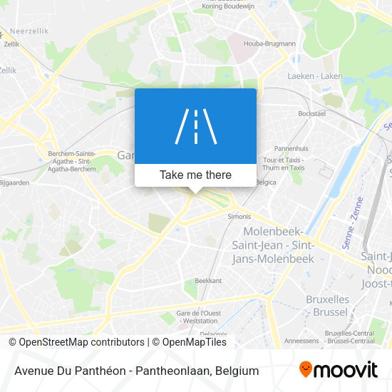 Avenue Du Panthéon - Pantheonlaan map