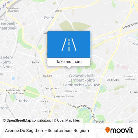 Avenue Du Sagittaire - Schutterlaan plan