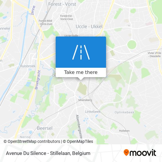 Avenue Du Silence - Stillelaan map