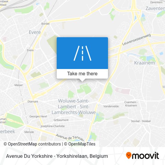 Avenue Du Yorkshire - Yorkshirelaan plan