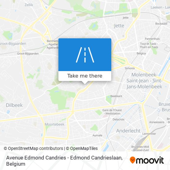Avenue Edmond Candries - Edmond Candrieslaan map