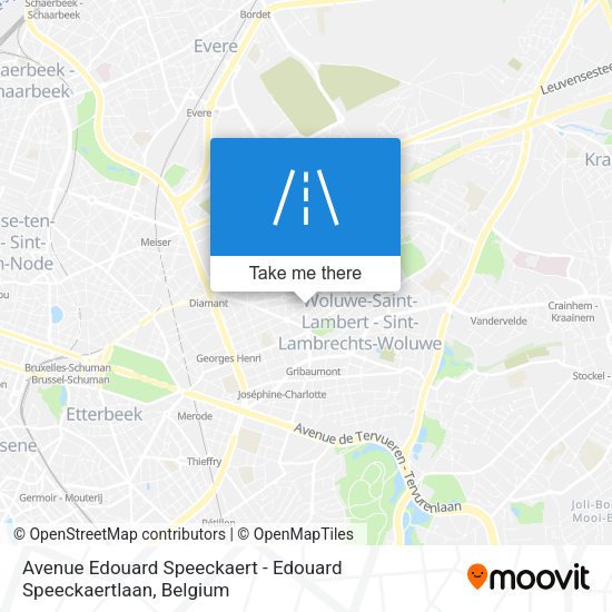 Avenue Edouard Speeckaert - Edouard Speeckaertlaan map