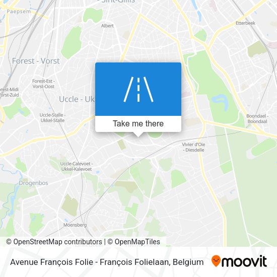 Avenue François Folie - François Folielaan map