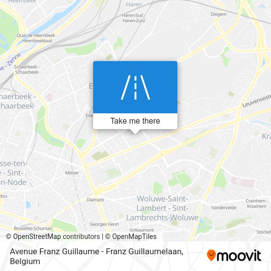 Avenue Franz Guillaume - Franz Guillaumelaan map