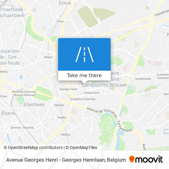 Avenue Georges Henri - Georges Henrilaan map