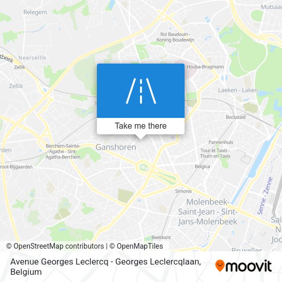 Avenue Georges Leclercq - Georges Leclercqlaan map