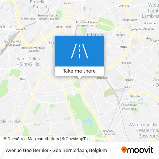 Avenue Géo Bernier - Géo Bernierlaan map