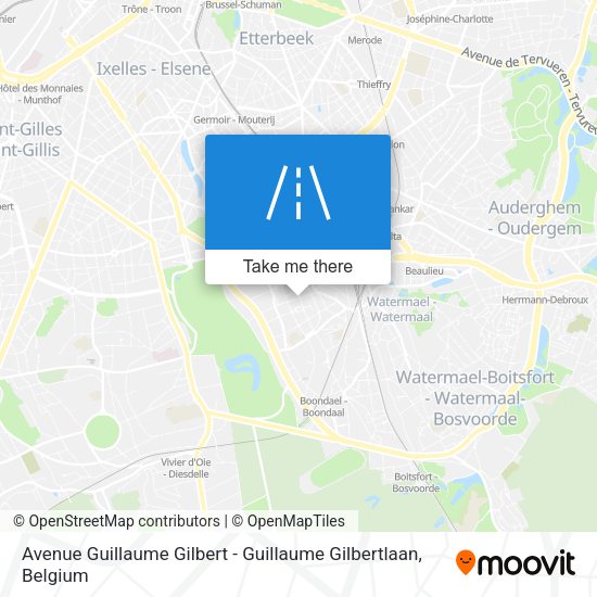 Avenue Guillaume Gilbert - Guillaume Gilbertlaan map