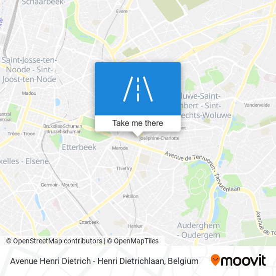 Avenue Henri Dietrich - Henri Dietrichlaan map