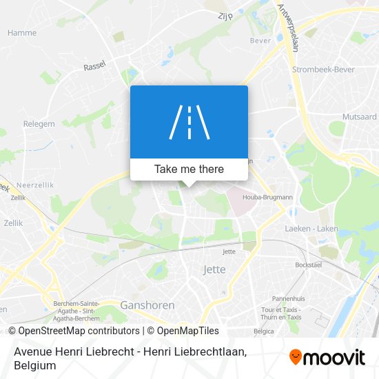 Avenue Henri Liebrecht - Henri Liebrechtlaan map