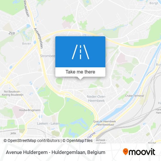 Avenue Huldergem - Huldergemlaan map