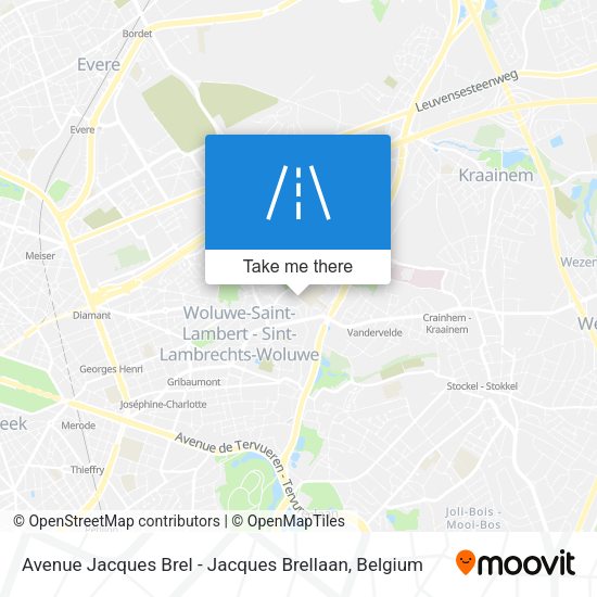 Avenue Jacques Brel - Jacques Brellaan plan