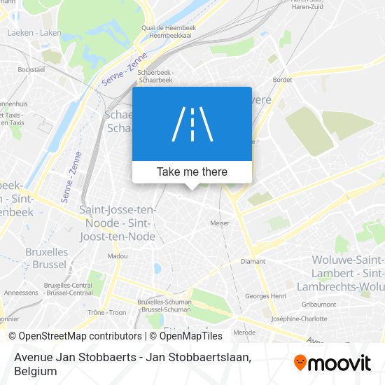Avenue Jan Stobbaerts - Jan Stobbaertslaan map