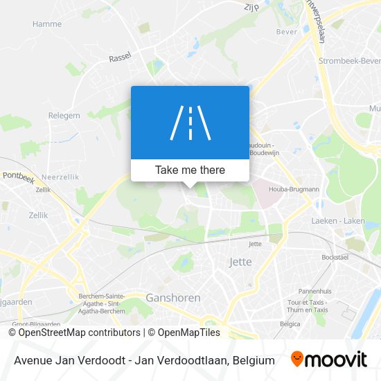 Avenue Jan Verdoodt - Jan Verdoodtlaan map