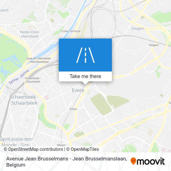 Avenue Jean Brusselmans - Jean Brusselmanslaan map