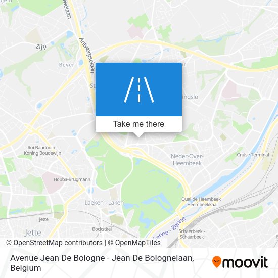 Avenue Jean De Bologne - Jean De Bolognelaan plan