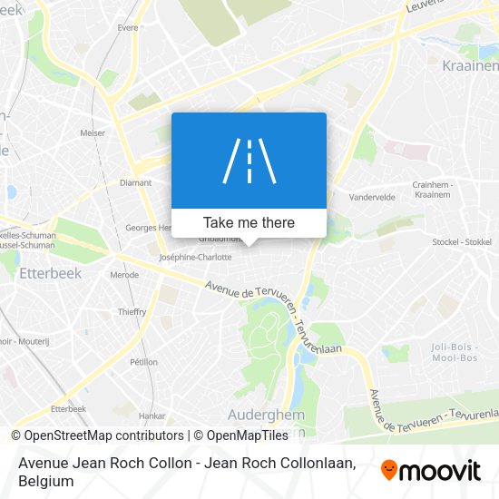 Avenue Jean Roch Collon - Jean Roch Collonlaan plan