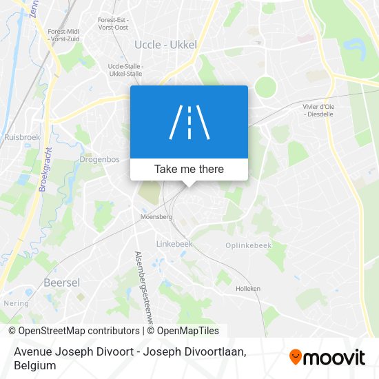 Avenue Joseph Divoort - Joseph Divoortlaan map