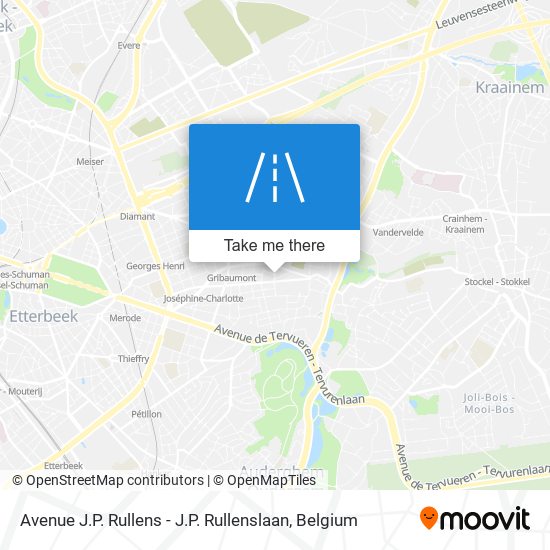 Avenue J.P. Rullens - J.P. Rullenslaan map