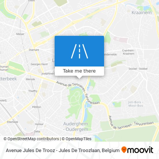 Avenue Jules De Trooz - Jules De Troozlaan map