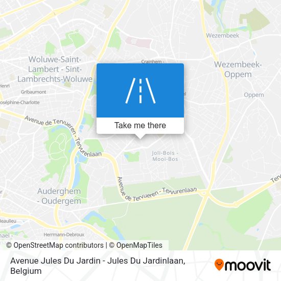 Avenue Jules Du Jardin - Jules Du Jardinlaan plan
