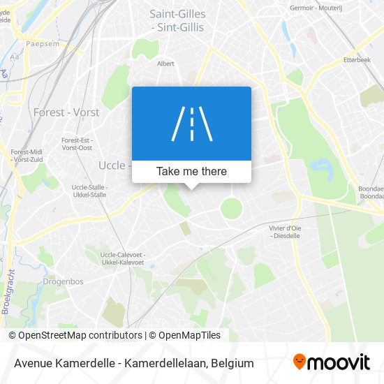 Avenue Kamerdelle - Kamerdellelaan plan