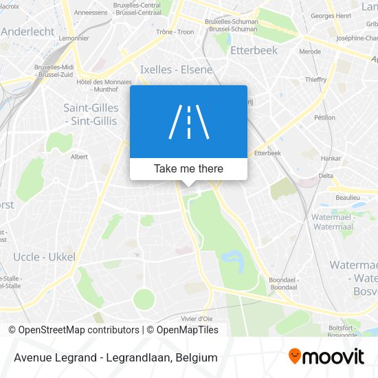 Avenue Legrand - Legrandlaan plan