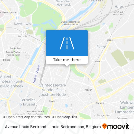 Avenue Louis Bertrand - Louis Bertrandlaan map