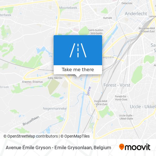 Avenue Émile Gryson - Emile Grysonlaan map