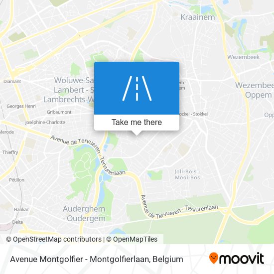 Avenue Montgolfier - Montgolfierlaan plan