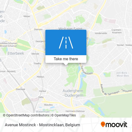 Avenue Mostinck - Mostincklaan map