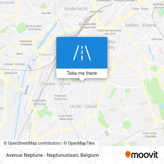 Avenue Neptune - Neptunuslaan plan