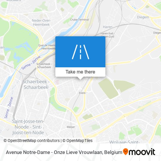 Avenue Notre-Dame - Onze Lieve Vrouwlaan map