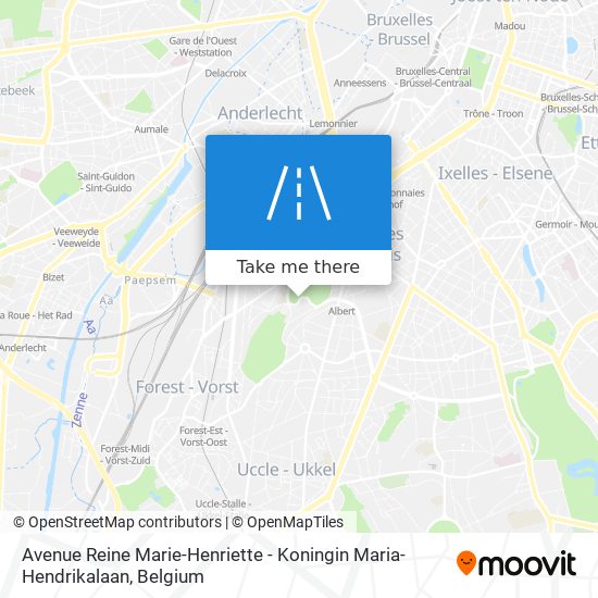 Avenue Reine Marie-Henriette - Koningin Maria-Hendrikalaan map