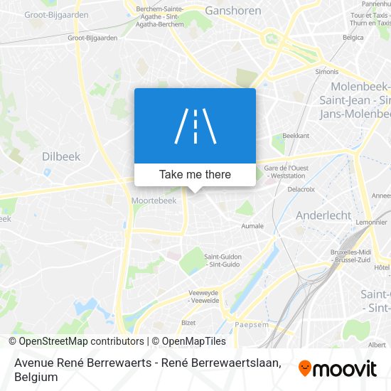 Avenue René Berrewaerts - René Berrewaertslaan plan