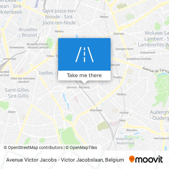 Avenue Victor Jacobs - Victor Jacobslaan map