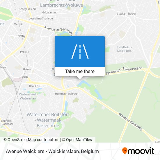 Avenue Walckiers - Walckierslaan map