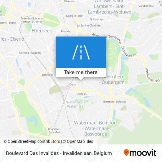 Boulevard Des Invalides - Invalidenlaan map
