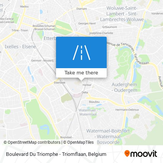 Boulevard Du Triomphe - Triomflaan plan