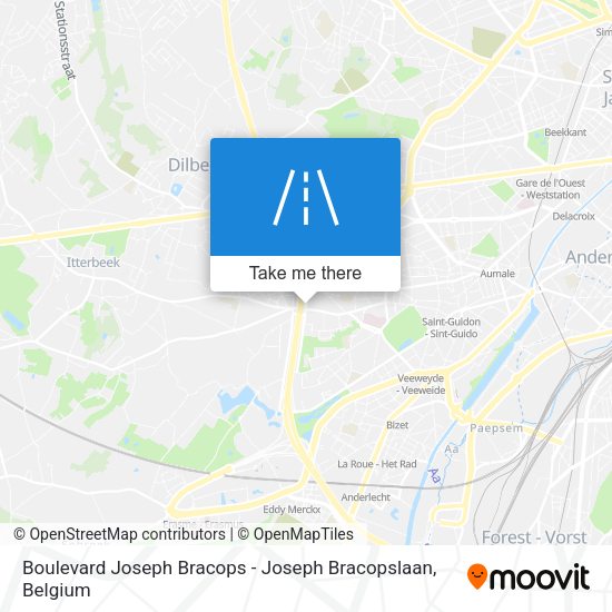 Boulevard Joseph Bracops - Joseph Bracopslaan plan